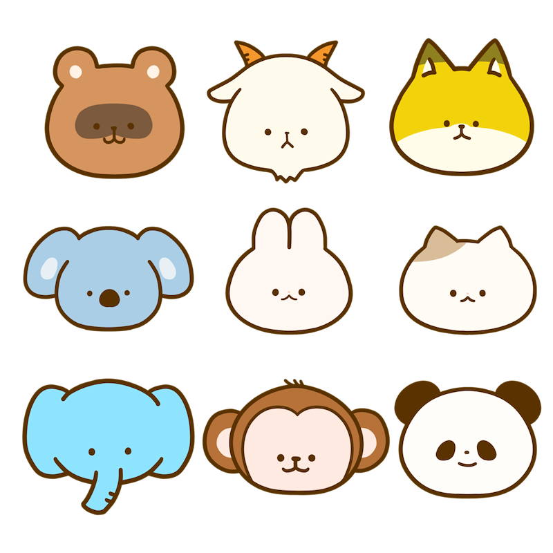 Kawaii animal drawing