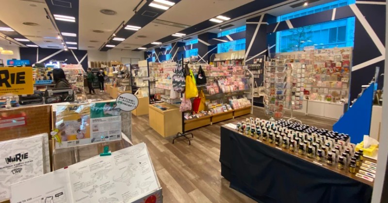 Giftionery Delta stationery shop interior