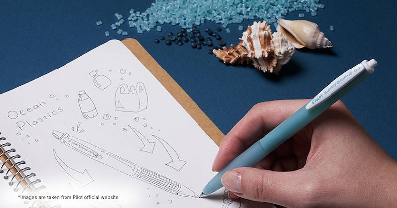 4 Eco-friendly Japanese Stationery Items Made with Ocean Plastic