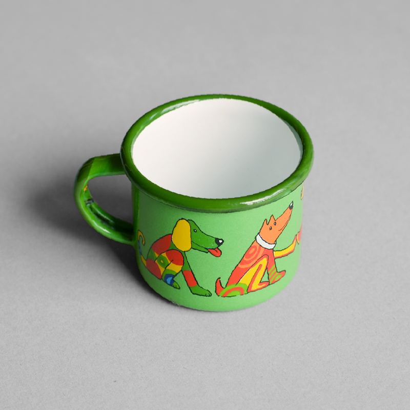 Little Cup with Dog Illustration (brand unknown)