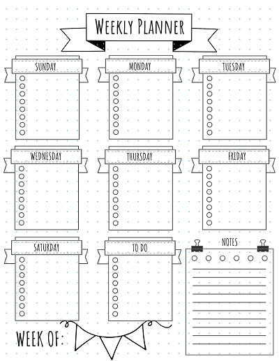 Bullet Journal Printables