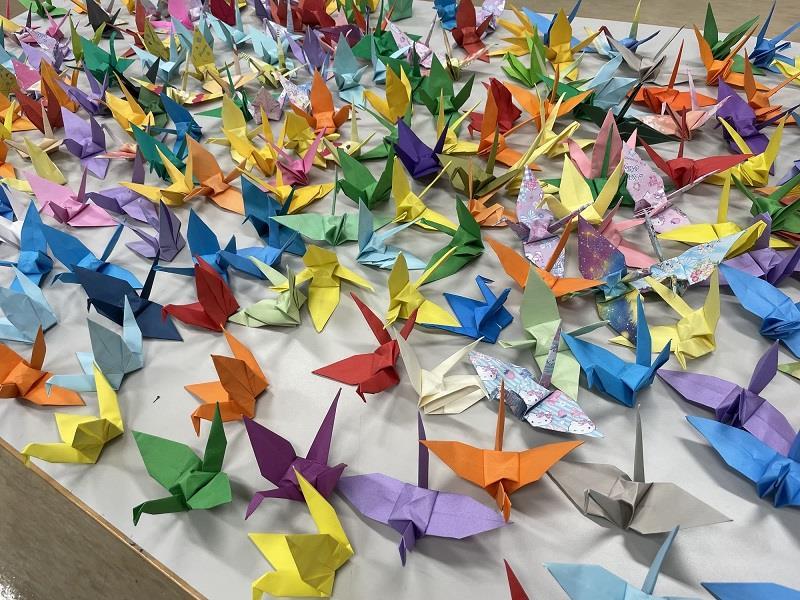 Colorful Paper Cranes