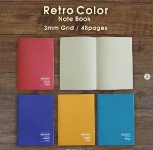 Daiso Retro Color Notebook