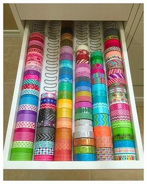 Drawer with Washi Tape