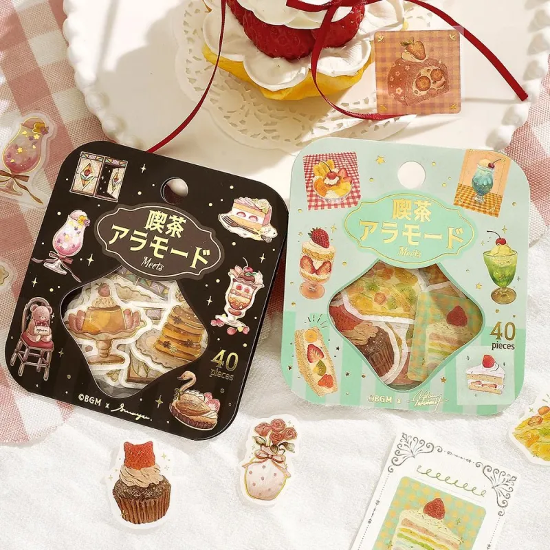 Foil-Stamped Flake Stickers – Kissaten À La Mode (BGM)