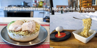 Frozen Ramen in Japan and Russian frozen noodle challenge