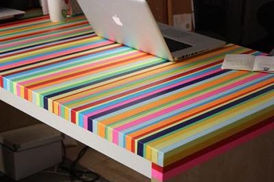 9 Easy Ways to Transform Your Furniture with Washi Tape  Striped  furniture, Washi tape furniture, Diy home decor