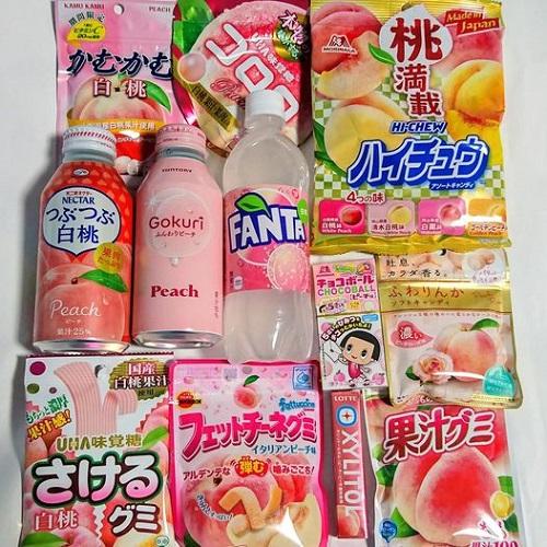 日本桃味零食飲料