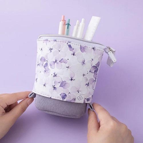 Pencil Pouch Standing Pen Holder Cute Pencil Bags Stand Up Pen Case