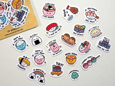 Kawaii Food and Animals Stickers