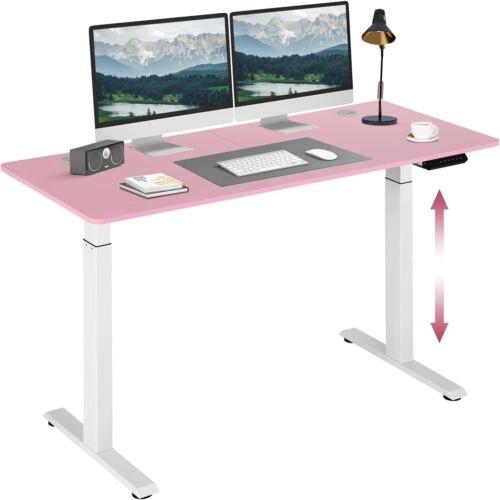 粉紅色自動升降桌子