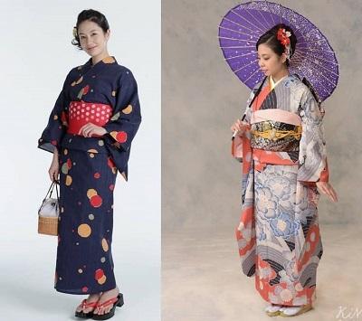 Kimono vs Yukata