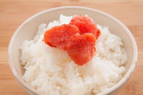 mentaiko with rice