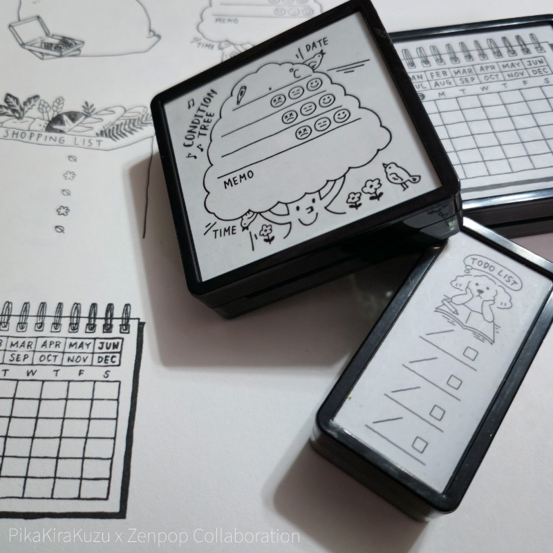 Paintable Planner Stamps by Midori
