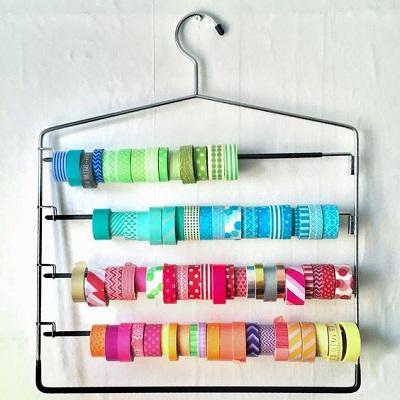 Step Hangers with Washi Tape