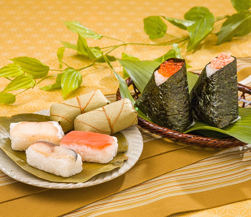 Sushi and Onigiri