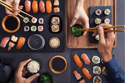 sushi and sashimi sets