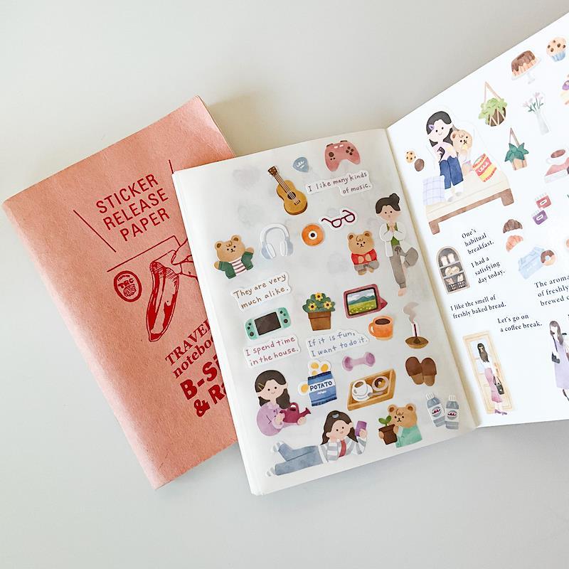TRAVELER’S Notebook – Passport Size + Refill Sticker Sheet