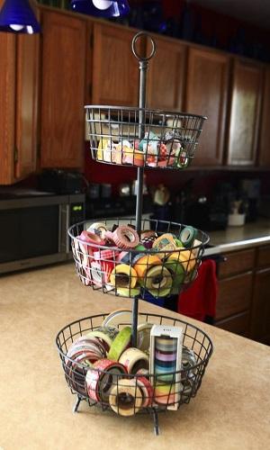 Tiered Basket Rack