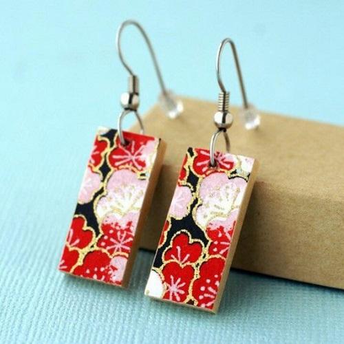 Washi Tape Earrings