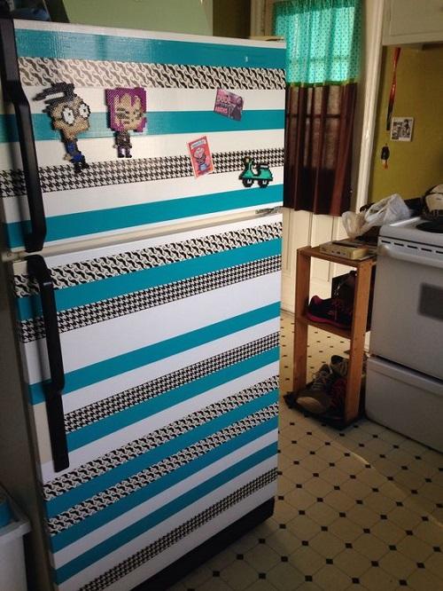 Washi Tape Fridge Art