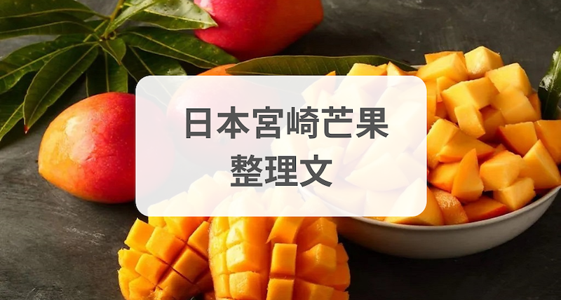  日本宮崎芒果整理文