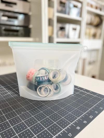 Ziplock Bags with Washi Tape