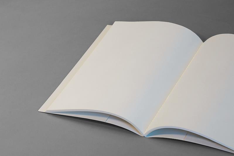 white blank notebook