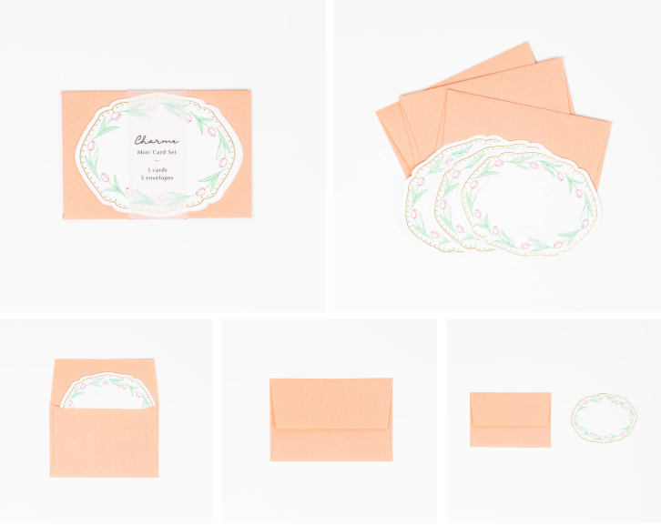EL COMMUN CHARME Tulip Mini Card set