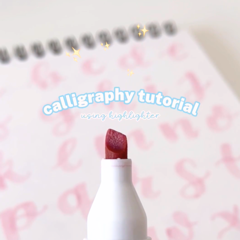 ZenPop Stationery Advent Calendar Calligraphy with a Highlighter