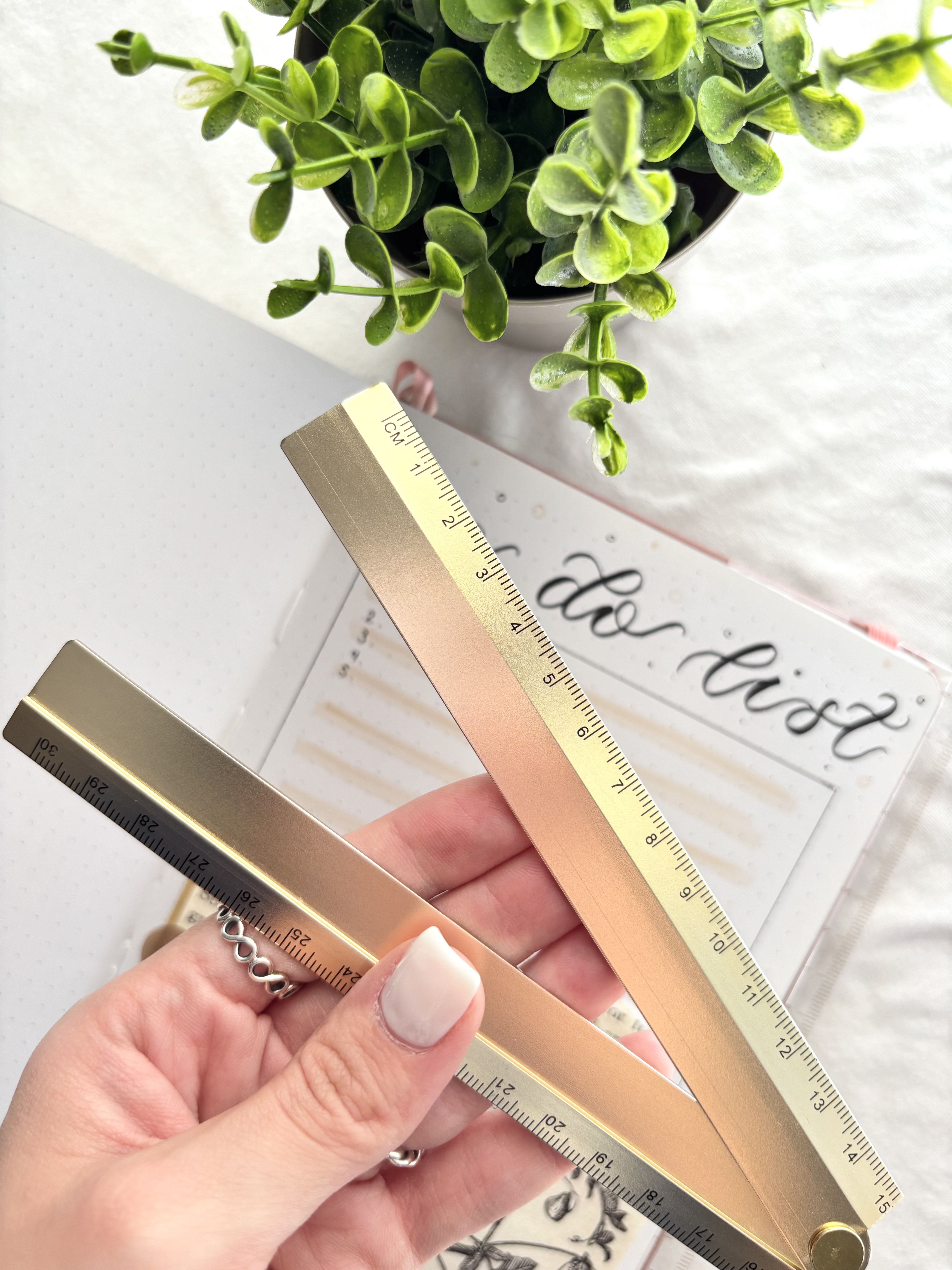Metallic Foldable Ruler