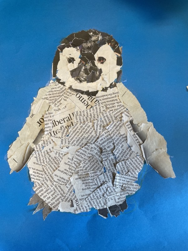 Chigirie with newspaper