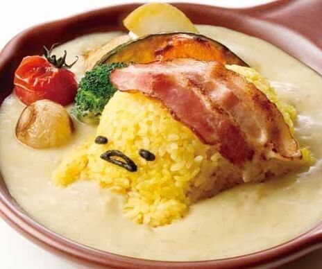 Gudetama curry at the Gudetama Cafe