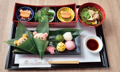 Bento set at the Rilakkuma Cafe