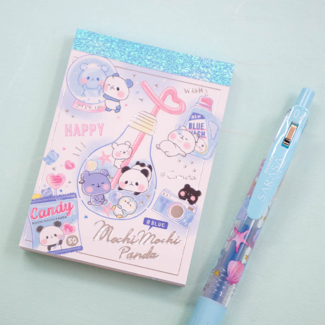 Mochi mochi panda notepad in July's Tropical Dreams Stationery Pack