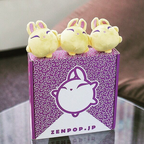 ZenPop's mascot, Luna, plush toys