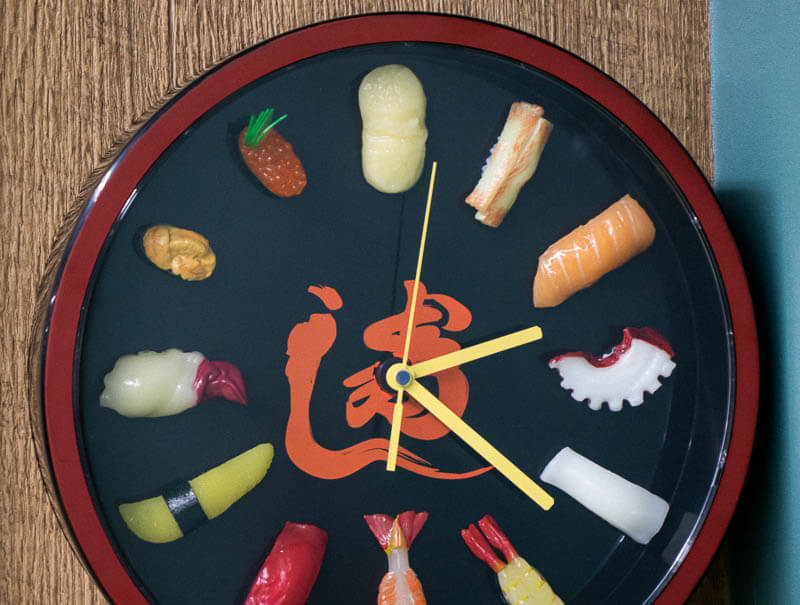 One-of-a-kind Japanese Sushi Clock