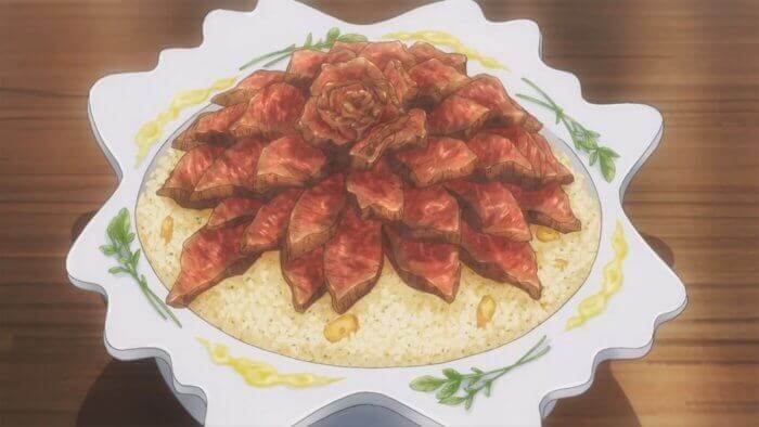 Steak donburi made on FOOD WARS (SHOKUGEKI NO SÔMA)