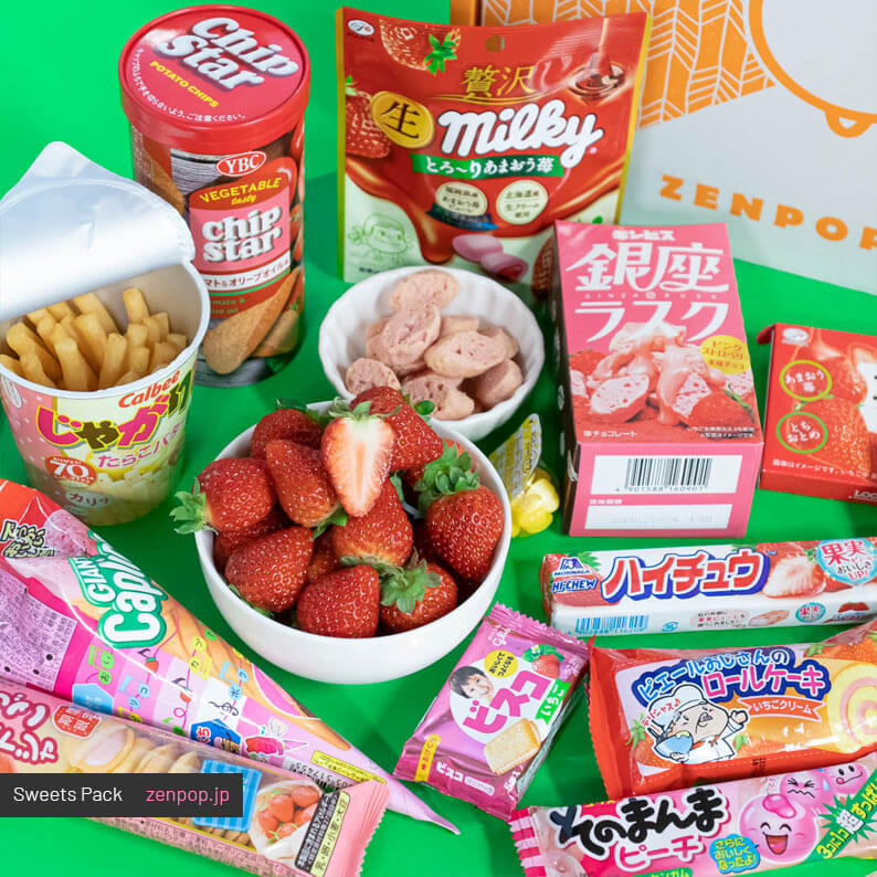 ZenPop's Japanese Sweets Subscription Box: Strawberry Lover