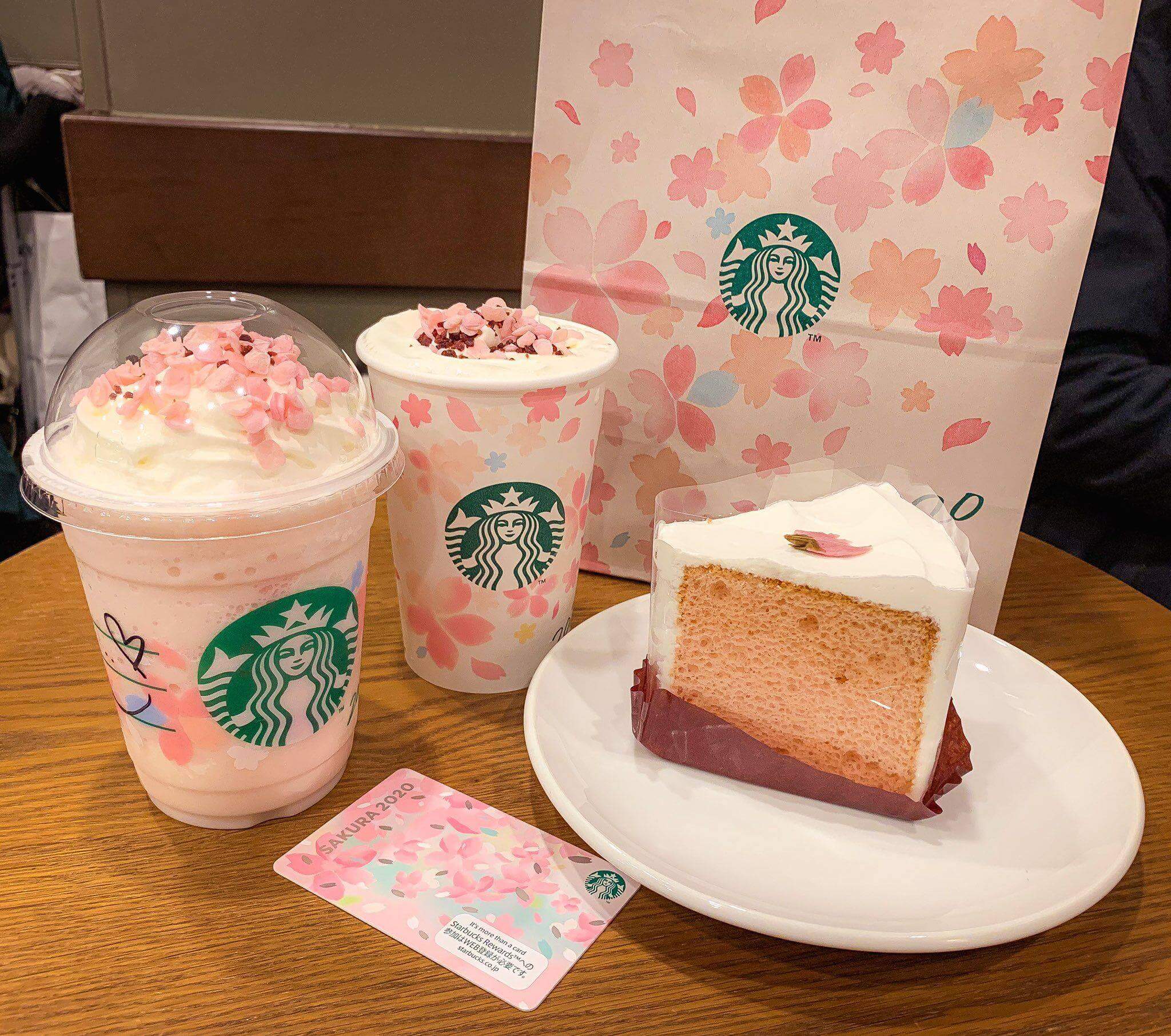 Starbucks Japan's Sakura Beverages and Cake