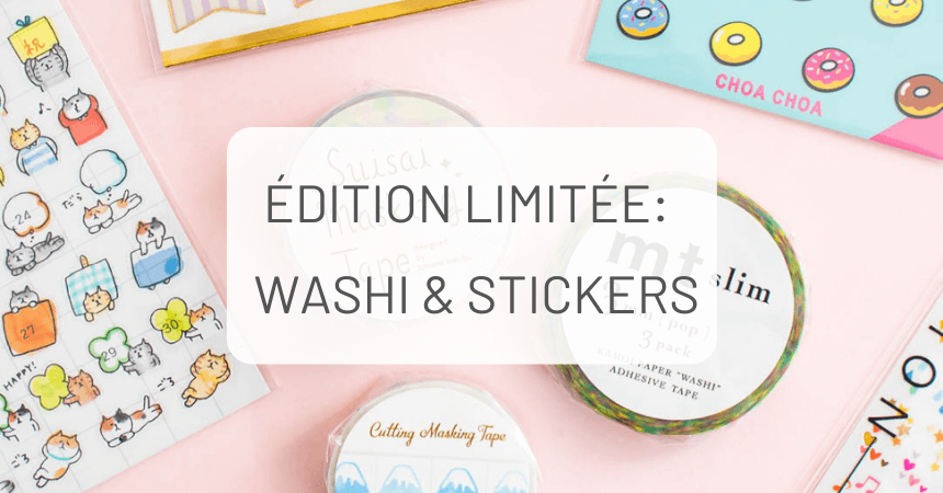 Édition Limitée : Amoureux de Washi & Stickers