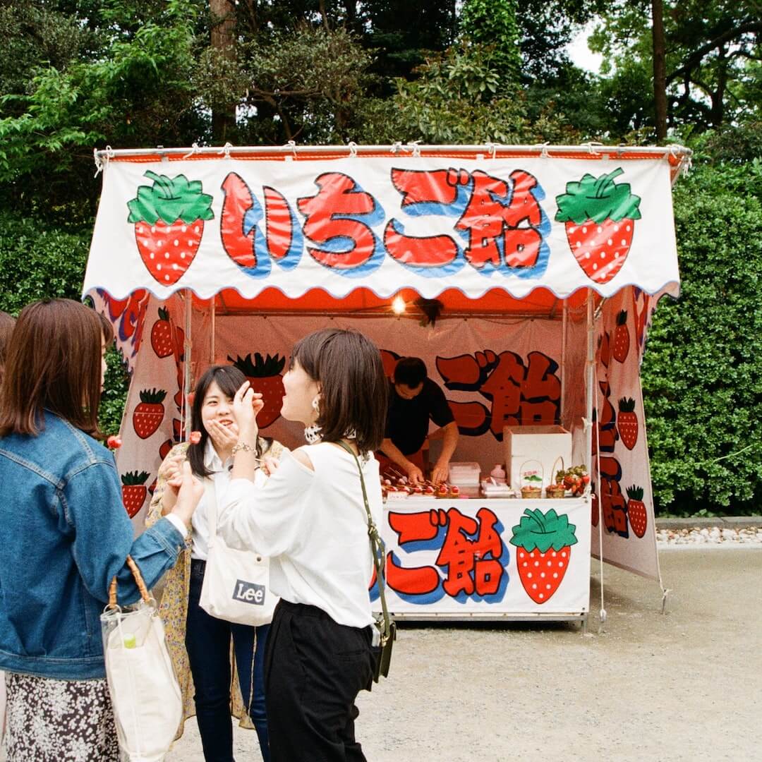 Ichigo Ame at a Japanese festival