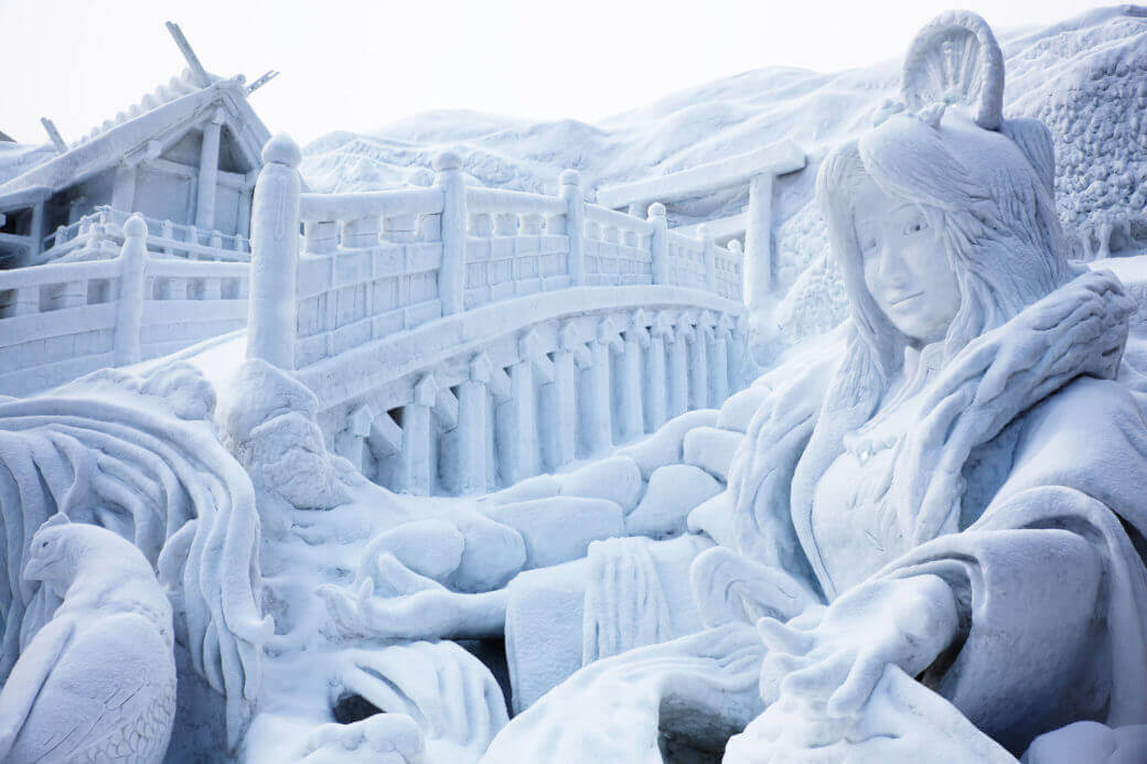 Sculptures de neige à Sapporo
