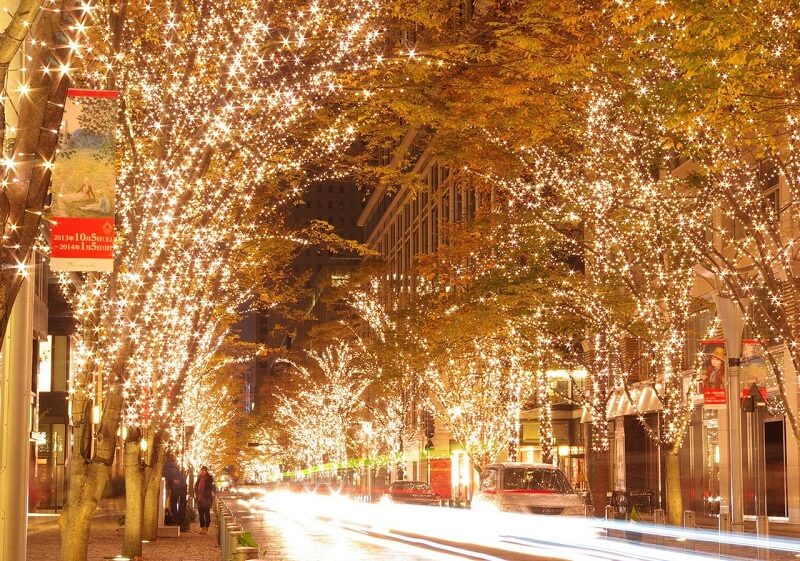 Christmas illuminations in Tokyo
