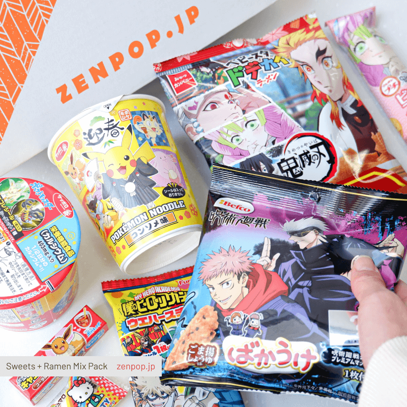 ZenPop's Ramen and Sweets Mix Pack: Anime Binge Box