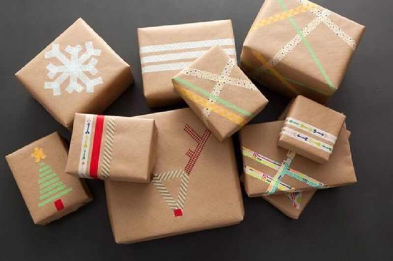 Gift Wrapping with Japanese Washi Tape