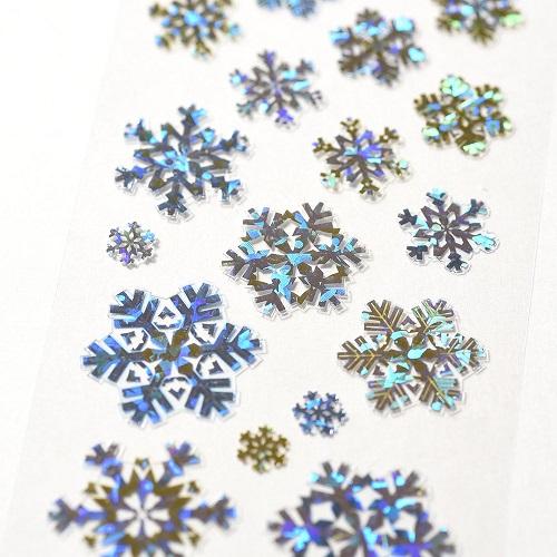 snow crystal stickers