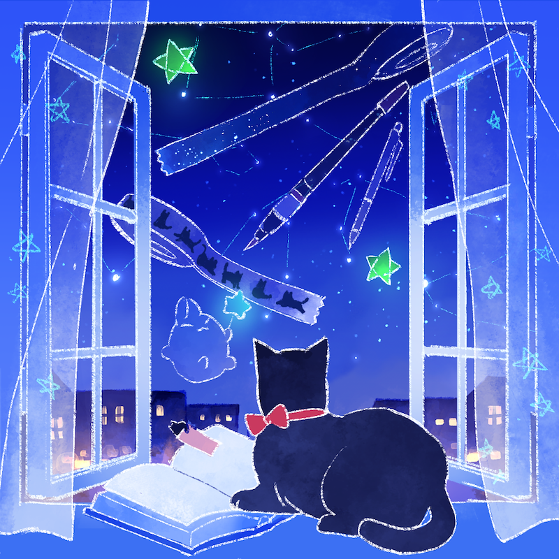 Starry Neko Stationery Box - November Calendar Included