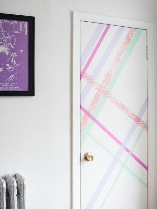 Washi Tape Door Art