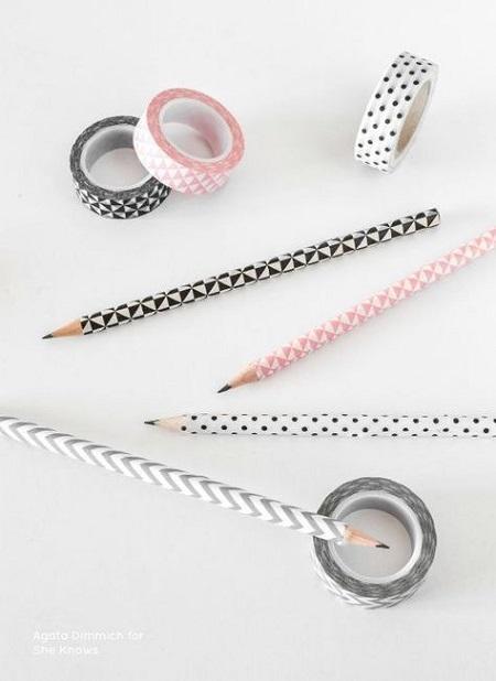 Washi Tape Pencils